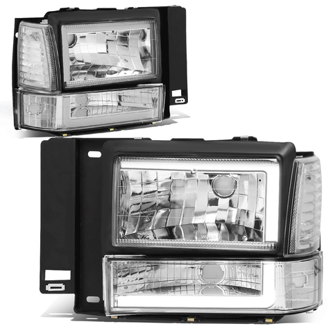 91-94 d Explorer C-Styling LED DRL Headlight+Bump