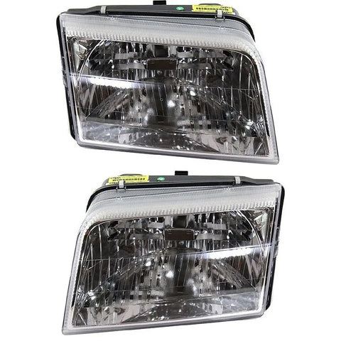 Headlight Set For 2009 2010 2011 Mercury Grand Marquis Left and Right CAPA 2Pc