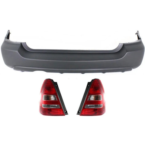 Bumper Cover Kit For 2003-2005 Subaru Forester Rear
