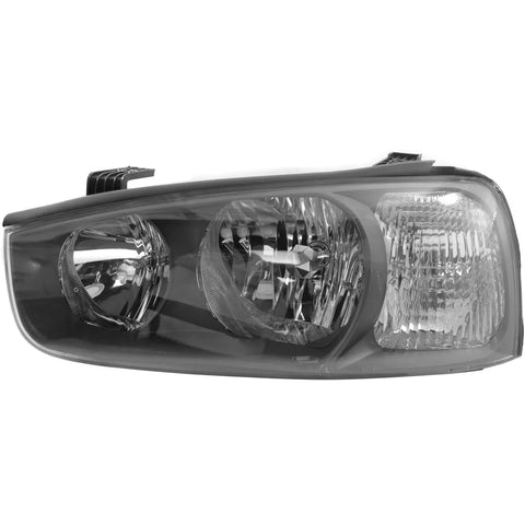 Headlight For 2001 2002 2003 Hyundai Elantra Left Clear Lens With Bulb