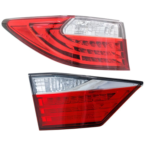 Tail Lights For 2013-2015 Lexus ES350 ES300h Left and Right Side Outer Halogen