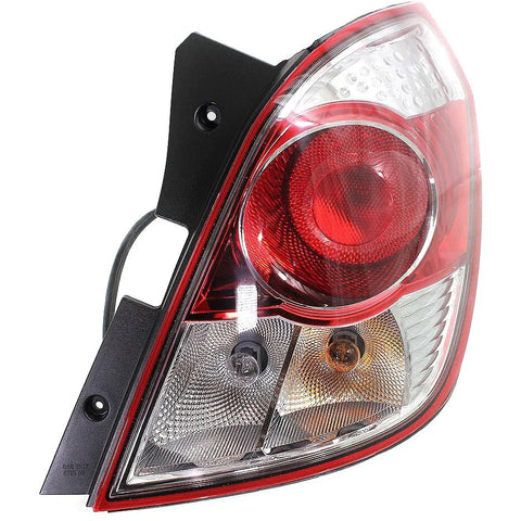 Halogen Tail Light For 2008-09 Saturn Vue Red Line Right Clear/Red Lens w/ Bulbs