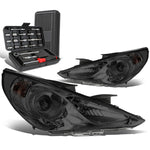 2011-2014 Sonata Pair Smoked/Clear Signal Projector Headlight Lamp+Tool Box