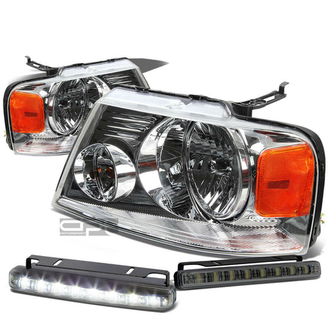 CHROME HEADLIGHT+AMBE