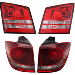 Tail Light Set For 2009-2020 Dodge Journey LH RH Inner Outer Clear/Red/LED