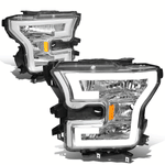15-17 d F150 3D LED DRL Tube Running Strip Headlight/Lamp