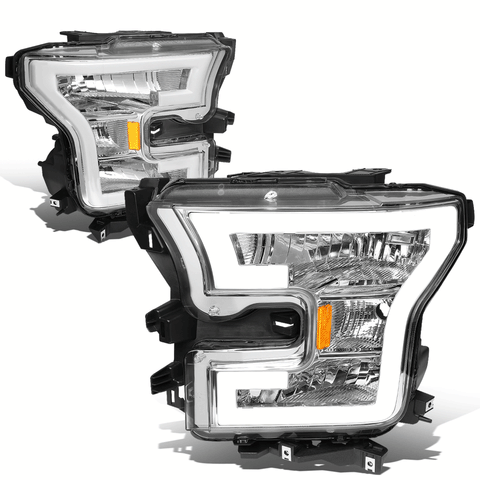 15-17 d F150 3D LED DRL Tube Running Strip Headlight/Lamp