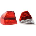 Tail Light Set For 2006 BMW 325i 06-08 323i Left Inner Outer Clear/Red Halogen