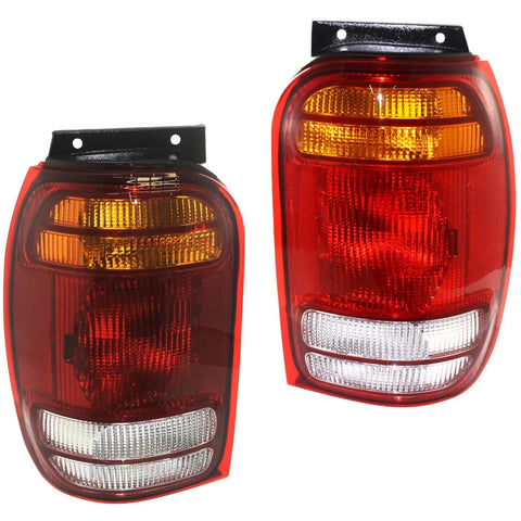 Taillights Taillamps Brake Lights Lamps Pair Set Rear for Explorer Mountaineer