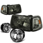 SMOKED HOUSING HEADLIGHT+AMBE