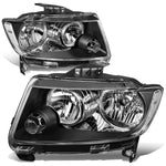 11-13 Jeep Grand Cherokee WK2 Pair Black Housing Clear Side Headlight/Lamp