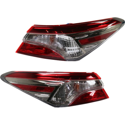 CAPA Tail Light For 2018 Toyota Camry SE Driver and Passenger Side Outer