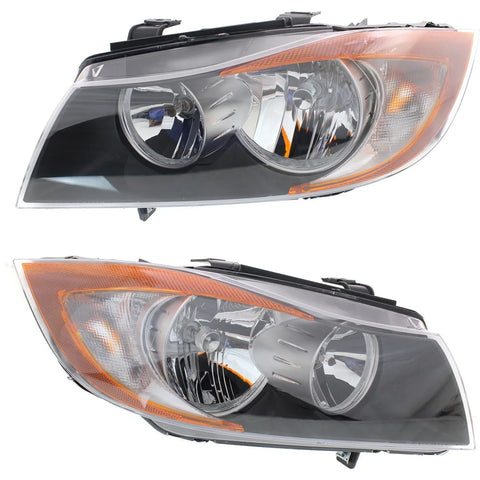 Halogen Headlight CAPA Left and Right For BMW 2006 325i 07-08 328i Sedan Wagon