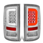 2009-2017 Ram 1500 2500 Truck LED C-Tube Bar Tail Brake Light Lamp Chrome
