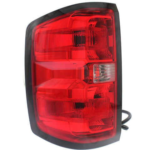 Halogen Tail Light For 2014-2015 Chevy Silverado 1500 Left Clear/Red w/ Bulbs