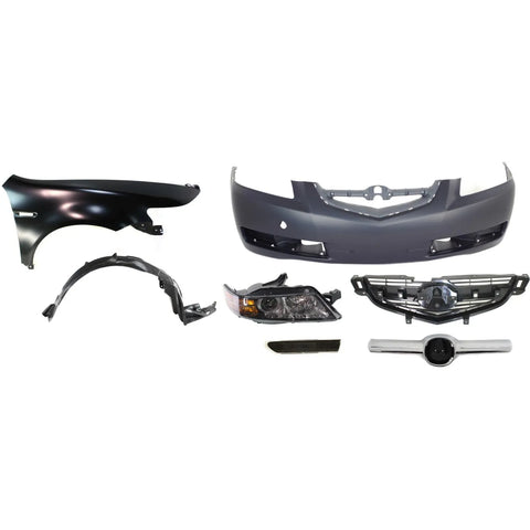 Auto Body Repair For 2006 Acura TL Front Passenger Side Set of 7