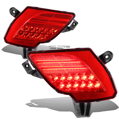 13-16 Mazda Cx5 Red Housing Led Rear Fog Light Bumper Reflector Tail Lamp