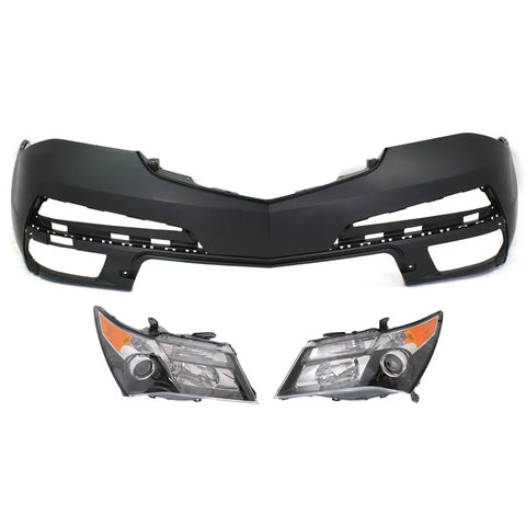 Headlight Kit For 2010-2013 Acura MDX LH and RH Clear Lens with Advance Package