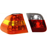 Tail Light Set For 2002-2005 BMW 325i 330xi LH Inner Outer Amber Clear Red