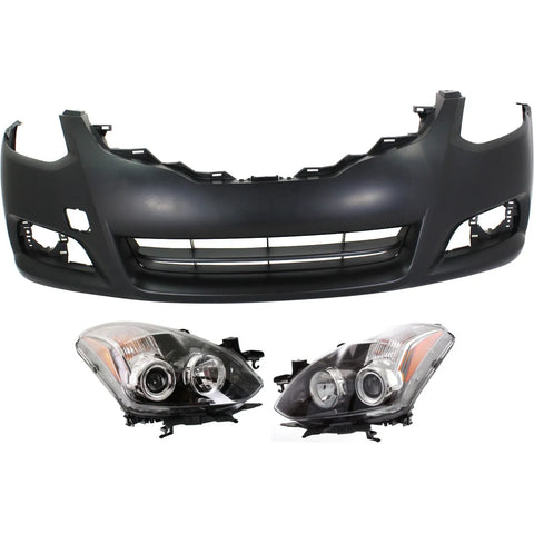 Headlight Kit For 2010-2013 Nissan Altima Driver and Passenger Side Halogen