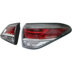 Tail Light Set For 2013-2015 Lexus RX350 RX450h RH Inner Outer Clear/Red Halogen