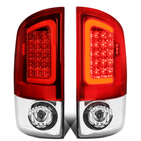 2007-2009 Dodge Ram 1500 2500 3500 LED Tube Bar Tail Brake Light Lamps Red