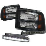 BLACK AMBER CORNER HEAD+BUMPER+SM
