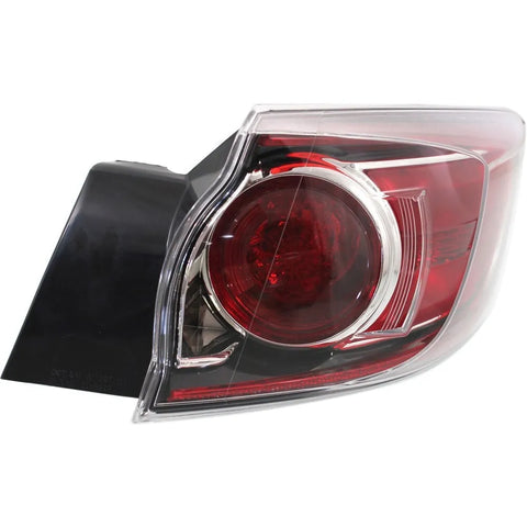 Tail Light for 2010-2013 Mazda 3 Passenger Side Outer Hatchback Models Halogen