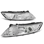 11-13 Optima Factory Style Projector Chrome Housing Clear Lens Headlights