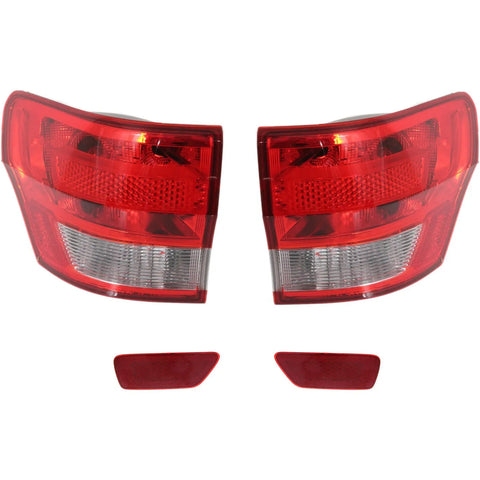 Bumper Kit For 2011-2013 Jeep Grand Cherokee Left and Right 4pc