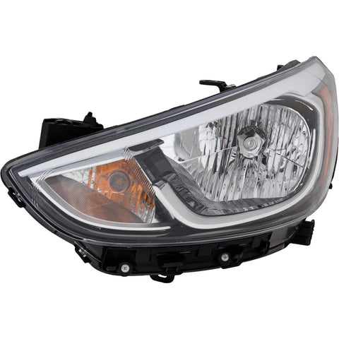Headlight For 2015-2017 Hyundai Accent Driver Side CAPA Halogen