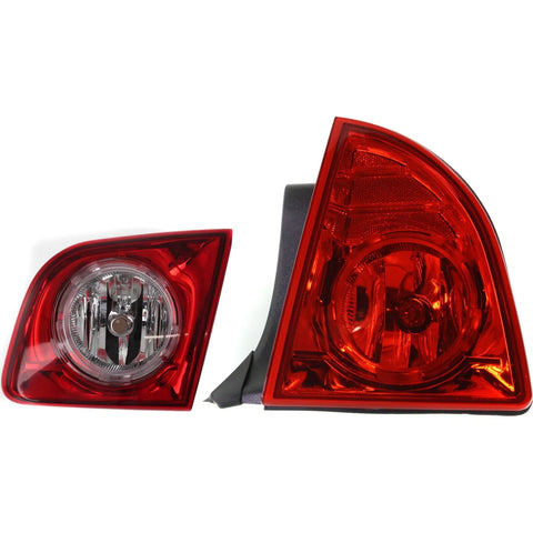 Tail Light Right Inner and Outer For 2008-2012 Chevrolet Malibu Hybrid LS LT