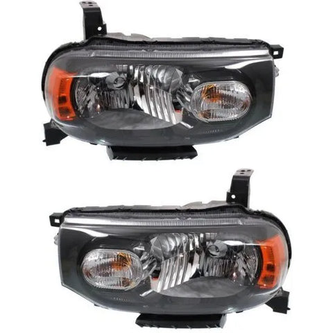 Headlight Set For 2009-2014 Nissan Cube Wagon Left and Right With Bulb 2Pc