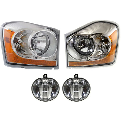 New Auto Light Kit Driver & Passenger Side LH RH for Dodge Durango 2004-2005