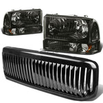 99+SUPERDUTY SMOKED HEADLIGHT+AMBE