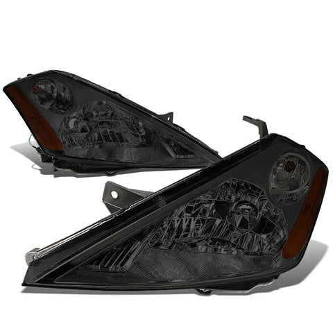 2003-2007 Nissan Murano Pair Smoked Housing Amber Corner Headlight/Lamp Set