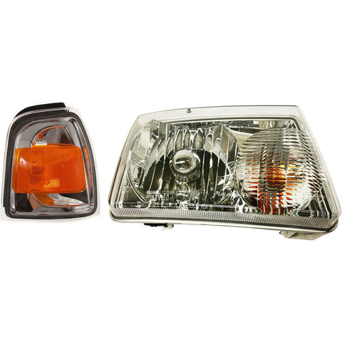 Headlight Kit For 2006-2011 Ford Ranger Passenger Side Clear Lens Halogen