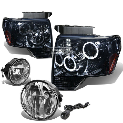 DUAL HALO PROJECTOR+LED SMOKED HEADLIGHT+SIDE