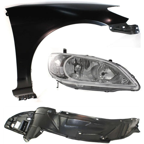 Fender Kit For 2004-2005 Honda Civic Front Passenger Side Coupe/Sedan