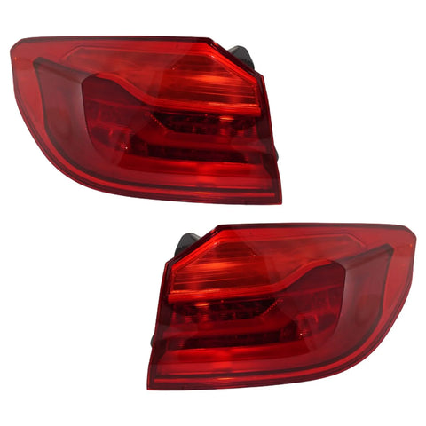 Tail Light Set For 2017-2020 BMW 540i 530i Left and Right Outer Red Lens LED
