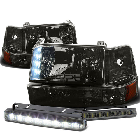 SMOKED HOUSING LED HEADLIGHT+AMBE