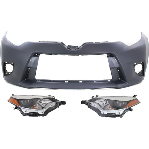 Headlight Kit For 2014-2016 Toyota Corolla Driver and Passenger Side LED
