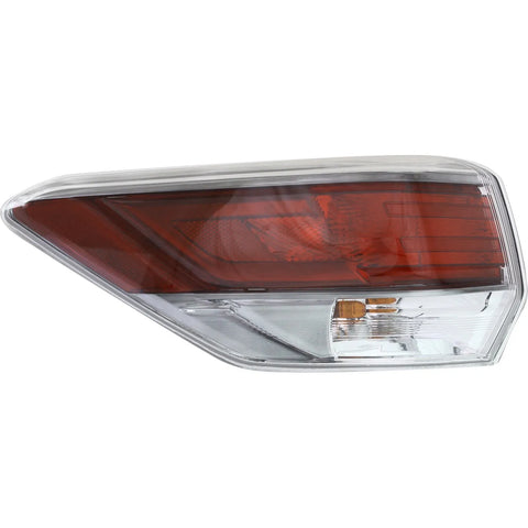 Tail Light For 2014-2016 Toyota Highlander Left Outer Halogen With Bulb CAPA