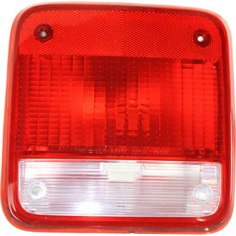 Tail Light For 85-95 Chevy G20 Chevy Van RH Clear & Red Lens