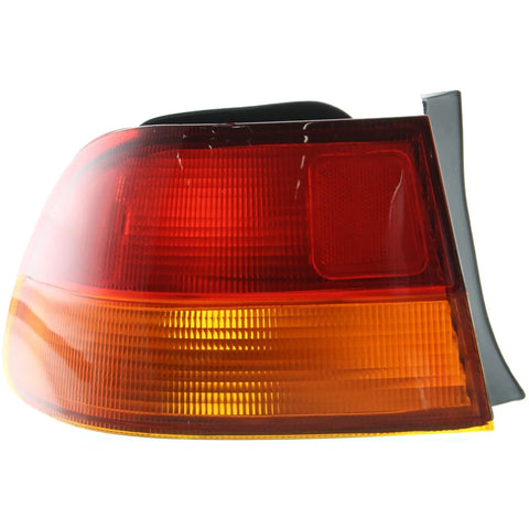 Halogen Tail Light For 1996-1998 Honda Civic Coupe Left Outer Amber & Red Lens