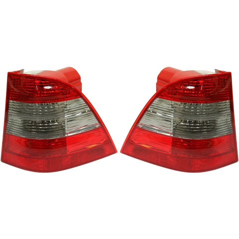 Halogen Tail Light Set For 2005 Mercedes Benz ML350 (163) Body Clear/Red 2Pcs