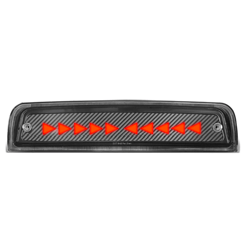 2009-2018 Dodge Ram Chasing Triangle LED Carbon 3rd Third Brake Light Lamps