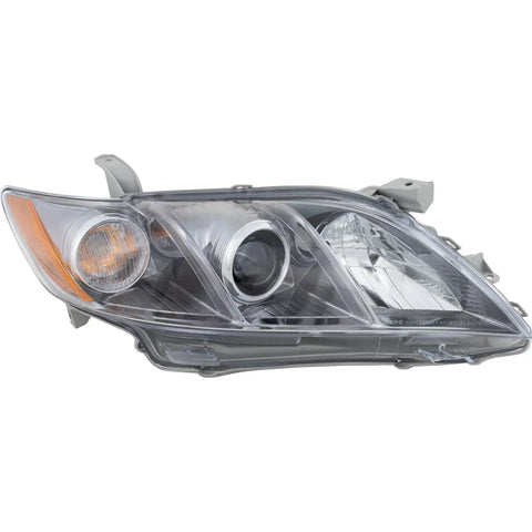 Headlight For 2007 2008 2009 Toyota Camry Right Black Housing With Bulb