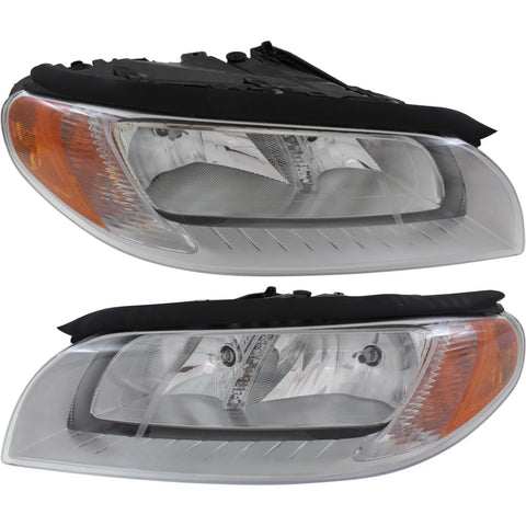 Headlight For 2012-2013 Volvo XC70 Pair Driver and Passenger Side