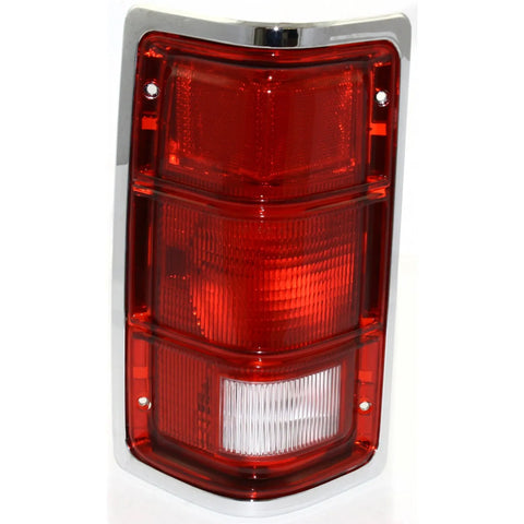 Tail Light For 1987-1996 Dodge Dakota Driver Side with Chrome Outer Trim